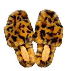J/SLIDES faux fur slides size 7